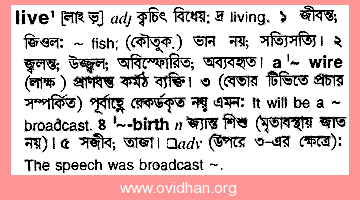 Meaning of idle with pronunciation - English 2 Bangla / English Dictionary