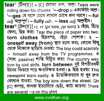 Tear Meaning 